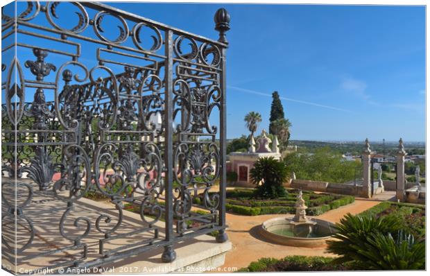 Estoi Palace in Algarve. Portugal Canvas Print by Angelo DeVal