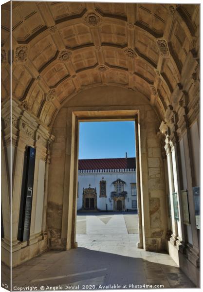 Coimbra University Entrance Canvas Print by Angelo DeVal