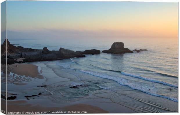 Zambujeira do Mar beach Canvas Print by Angelo DeVal