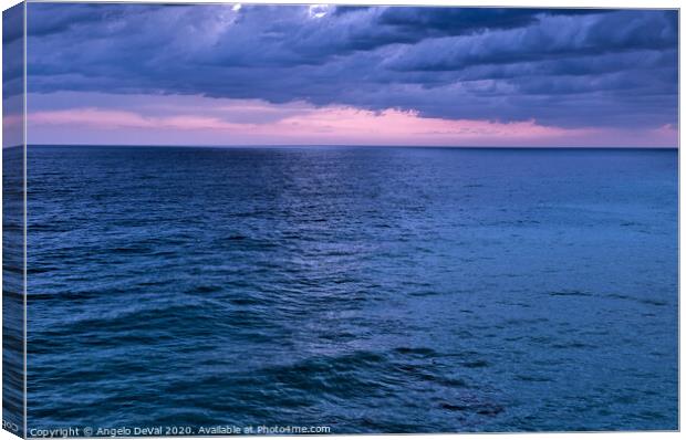 Awe-Inspiring Atlantic Twilight Canvas Print by Angelo DeVal