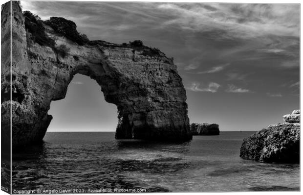 Arched Cliff - Albandeira Canvas Print by Angelo DeVal