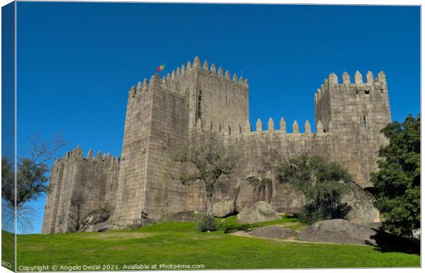 Medieval Castle of Guimarães in Portugal Canvas Print by Angelo DeVal