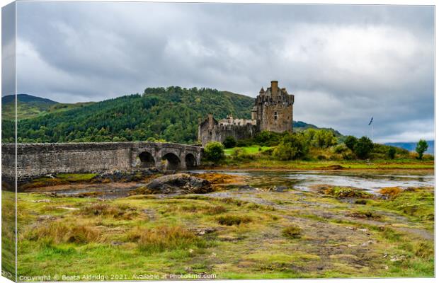 Eilean Donan Castle Canvas Print by Beata Aldridge