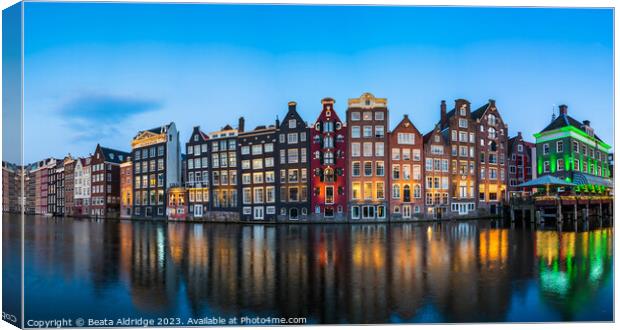 Amsterdam reflections Canvas Print by Beata Aldridge
