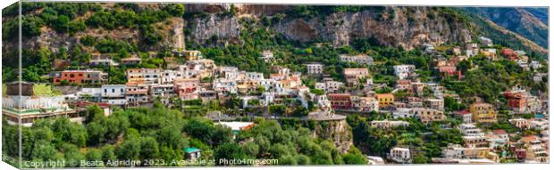 Positano Canvas Print by Beata Aldridge