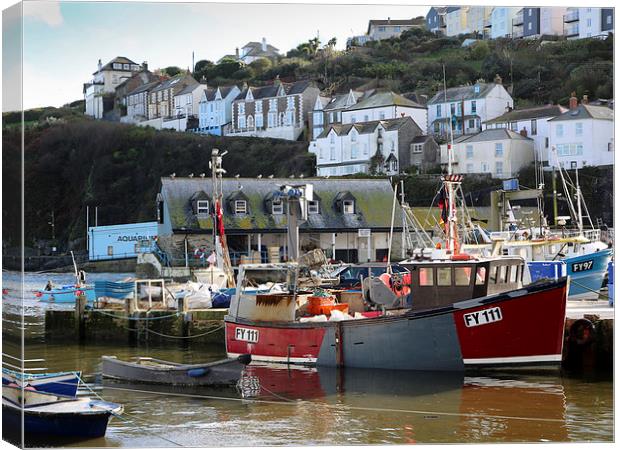  Mevagissey Cornwall Canvas Print by Leslie Dwight