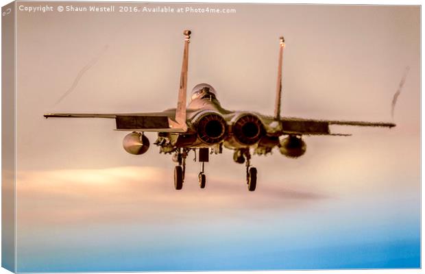 " F15 Eagle Finals " Canvas Print by Shaun Westell