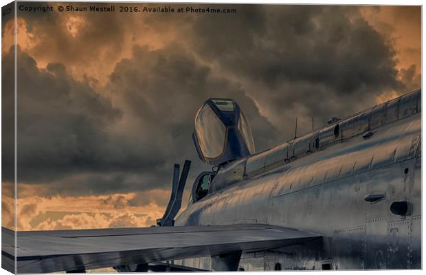 EE Lightning XR728 -  " At Days End " Canvas Print by Shaun Westell