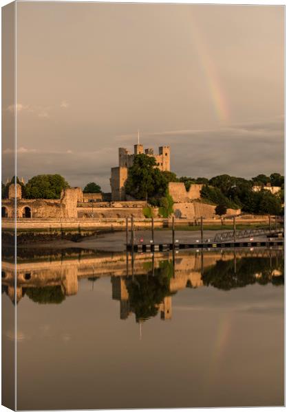 Rochester Rainbow Reflection Canvas Print by Chris Pickett