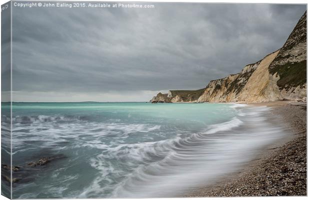  Time and Tide, Dorset, England Canvas Print by John Ealing