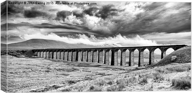  Ribblehead Viaduct Canvas Print by John Ealing