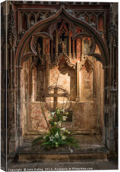Easter at Wells Canvas Print by John Ealing