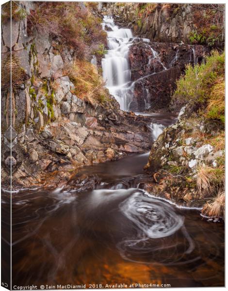 Allt Charaidh Waterfall Canvas Print by Iain MacDiarmid