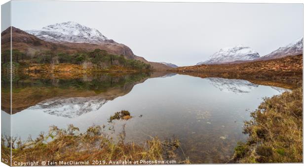 Loch Clair and Liathach Canvas Print by Iain MacDiarmid