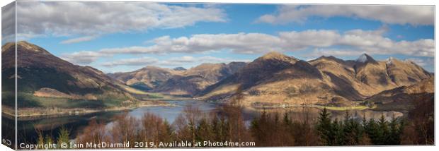 Loch Duich and the Five Sisters of Kintail Canvas Print by Iain MacDiarmid
