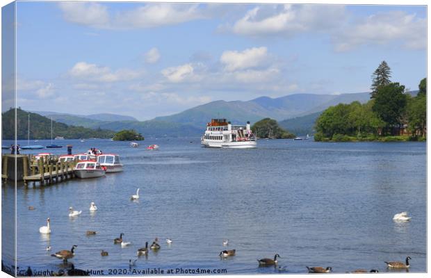 Bowness on lake Windermere Canvas Print by Terry Hunt