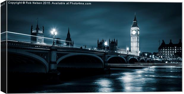 Big Ben from Westminster Bridge Canvas Print by Rob Nelson