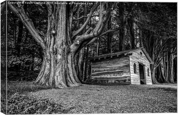  Shed in the forest Canvas Print by Kevin Clelland
