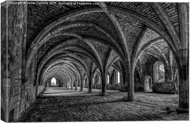  Fountains Abbey Canvas Print by Kevin Clelland