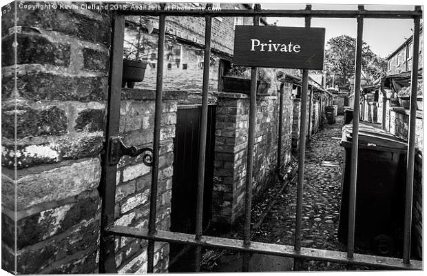  Private no entry Canvas Print by Kevin Clelland