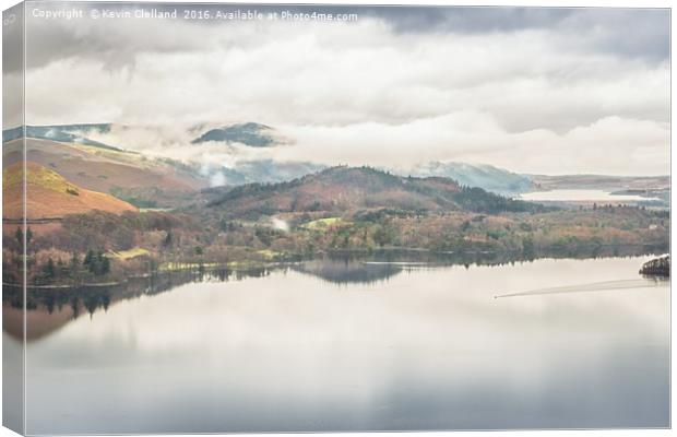 Derwent Water View Canvas Print by Kevin Clelland