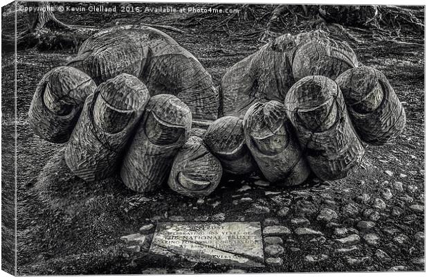 Hands of Wood Canvas Print by Kevin Clelland