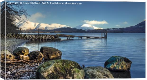 Derwent Water View Canvas Print by Kevin Clelland