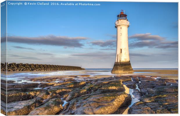 Fort Perch Rock Lighthouse Canvas Print by Kevin Clelland