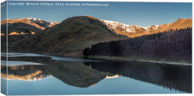 Haweswater Reservoir Canvas Print by Kevin Clelland