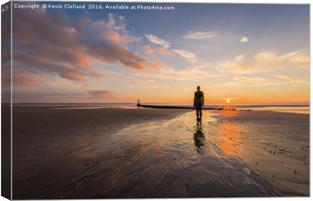 Anthony Gormley Statue Canvas Print by Kevin Clelland