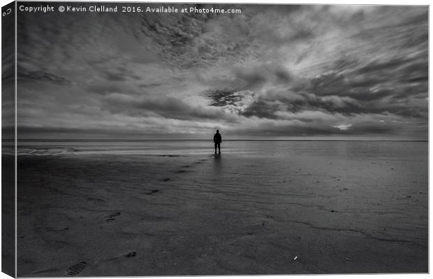 Deserted Beach Canvas Print by Kevin Clelland