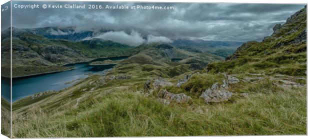 Snowdonia View Canvas Print by Kevin Clelland