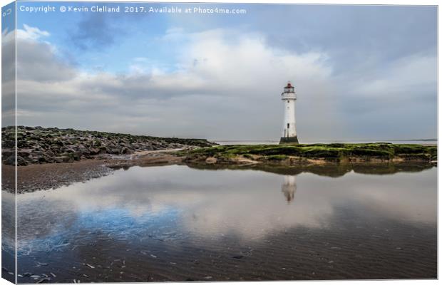 Perch Rock Lighthouse Canvas Print by Kevin Clelland