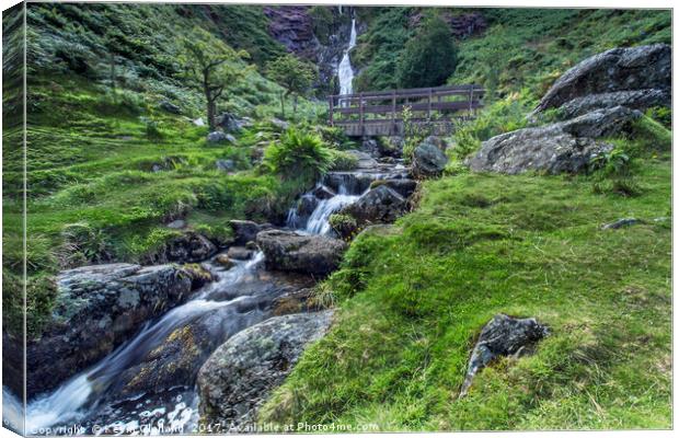 Aber Falls Canvas Print by Kevin Clelland