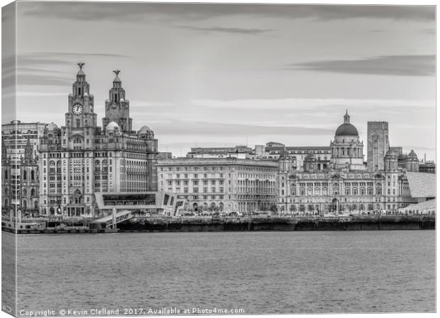 Liverpool Waterfront Canvas Print by Kevin Clelland