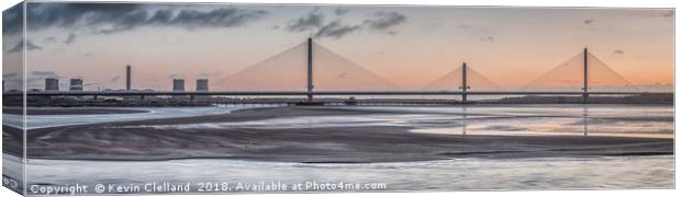 New Runcorn Bridge Canvas Print by Kevin Clelland