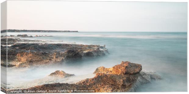 Paphos sea view Canvas Print by Kevin Clelland