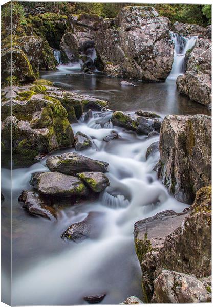  Water Cascade Canvas Print by Chris Evans