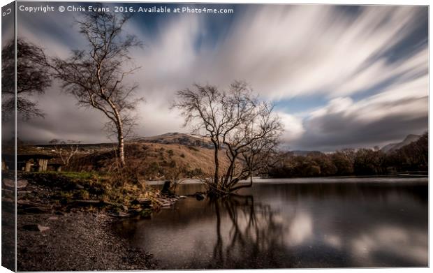 Llyn Padarn Llanberis  Canvas Print by Chris Evans