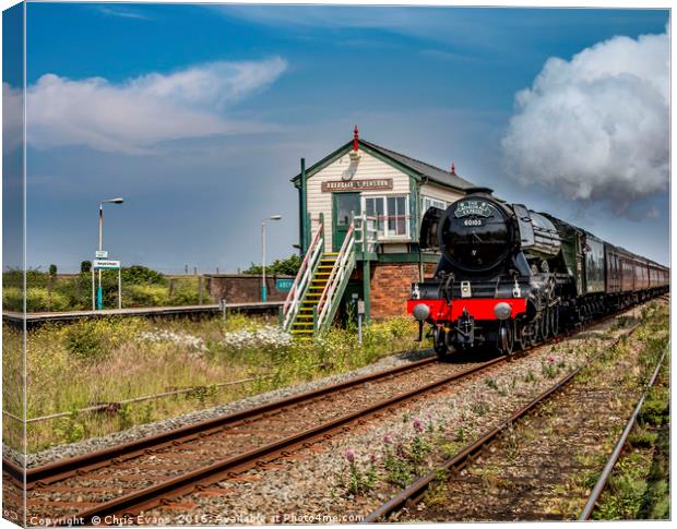 The Flying Scotsman Canvas Print by Chris Evans