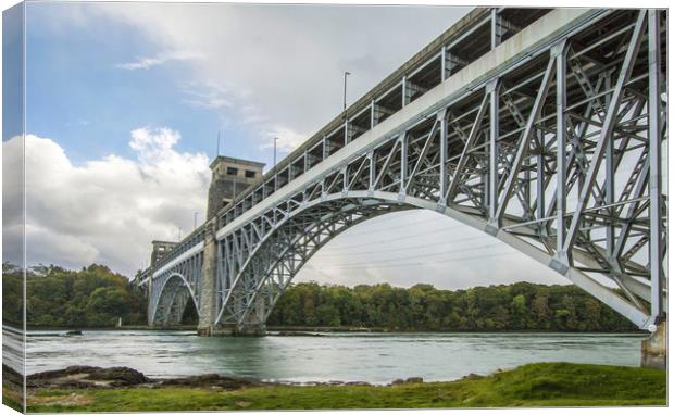 Britannia Bridge  Canvas Print by Chris Evans