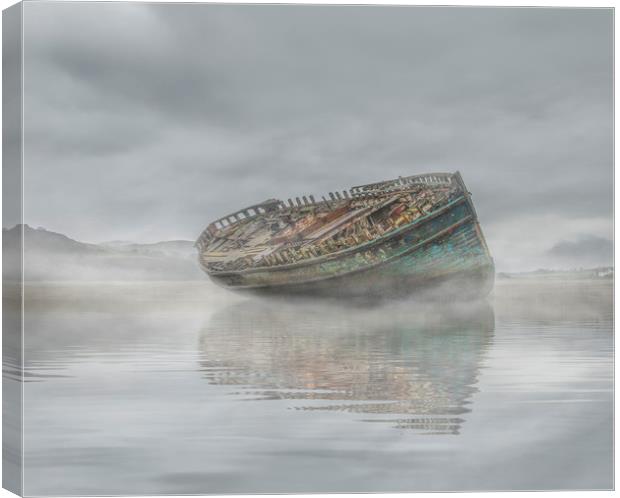 Mist in Dulas Bay  Canvas Print by Chris Evans