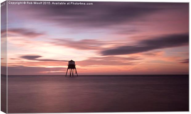  Dovercourt PInks Canvas Print by Rob Woolf