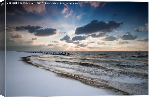 Holland on Sea Canvas Print by Rob Woolf