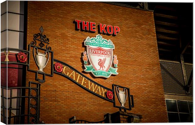 The Kop, Liverpool Football Club Canvas Print by Thomas Ritson