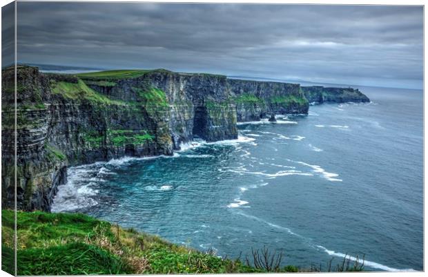 Cliffs of Moher. Ireland. HDR landscape3 Canvas Print by HQ Photo