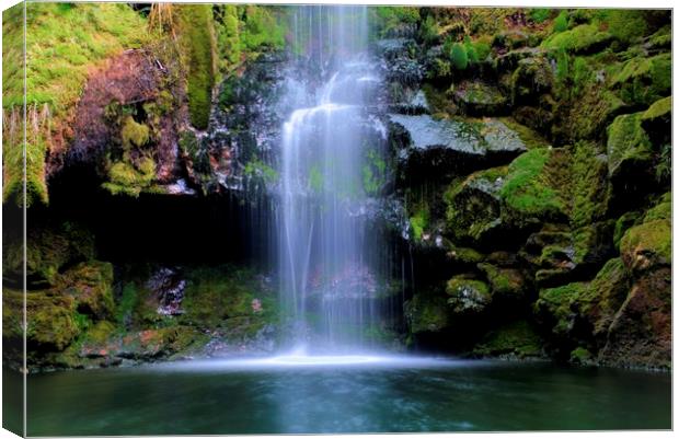 the hidden Waterfall  Canvas Print by HQ Photo