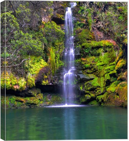 Waterfall HDR Canvas Print by HQ Photo
