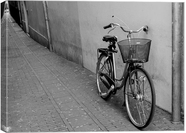  Bike in Amsterdam. Canvas Print by Adele Crittenden