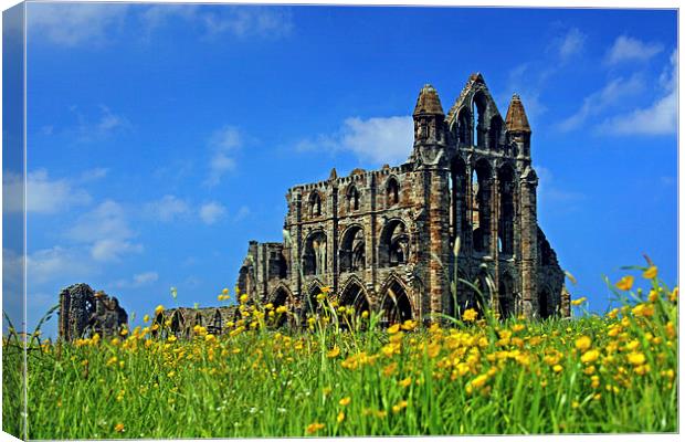  Whitby Abbey Canvas Print by David Chennell